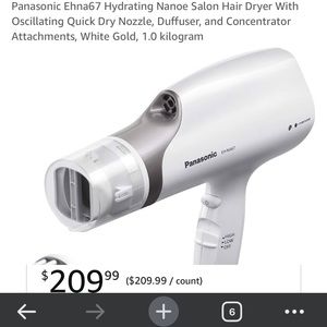 Panasonic EHNA67 ionic hair dryer